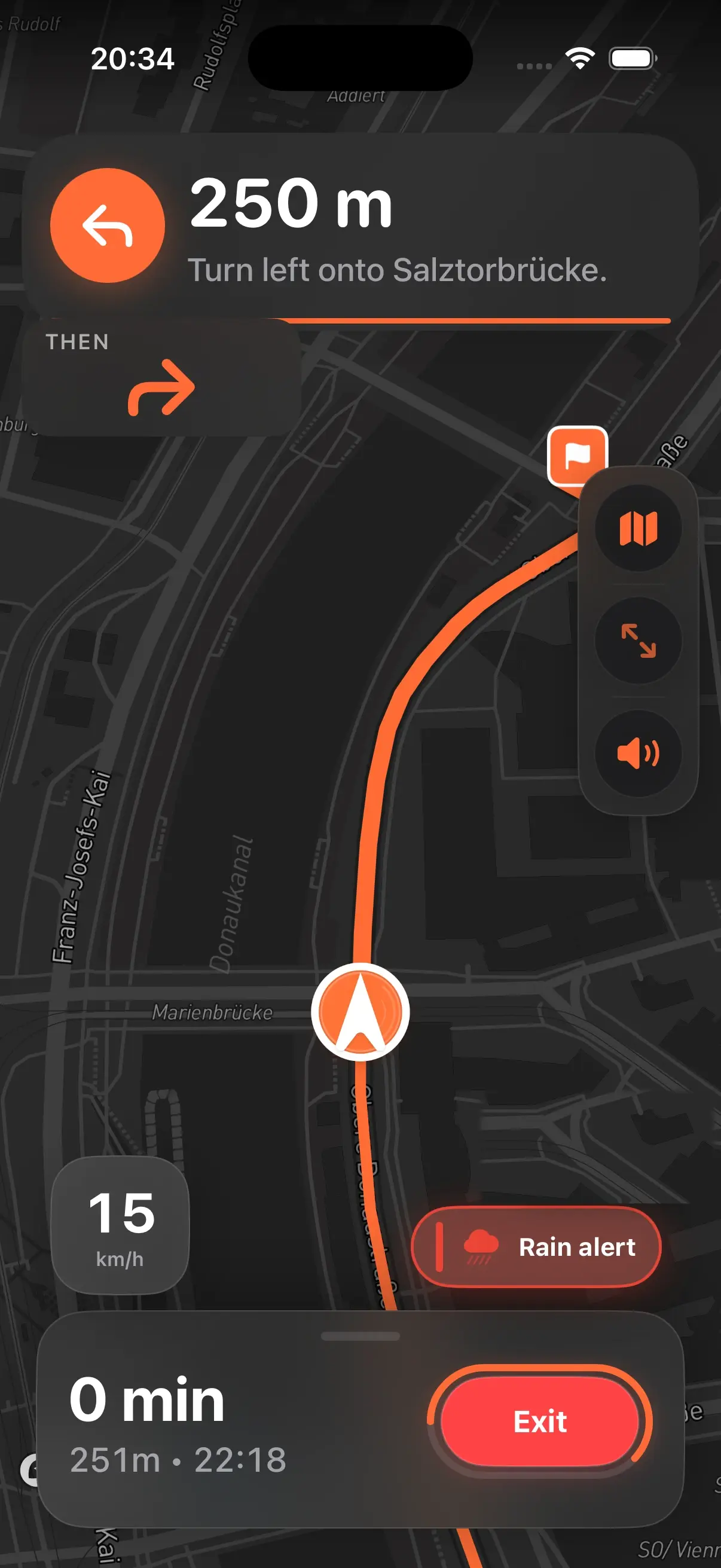 Rider-focused weather conditions in RiderUnion